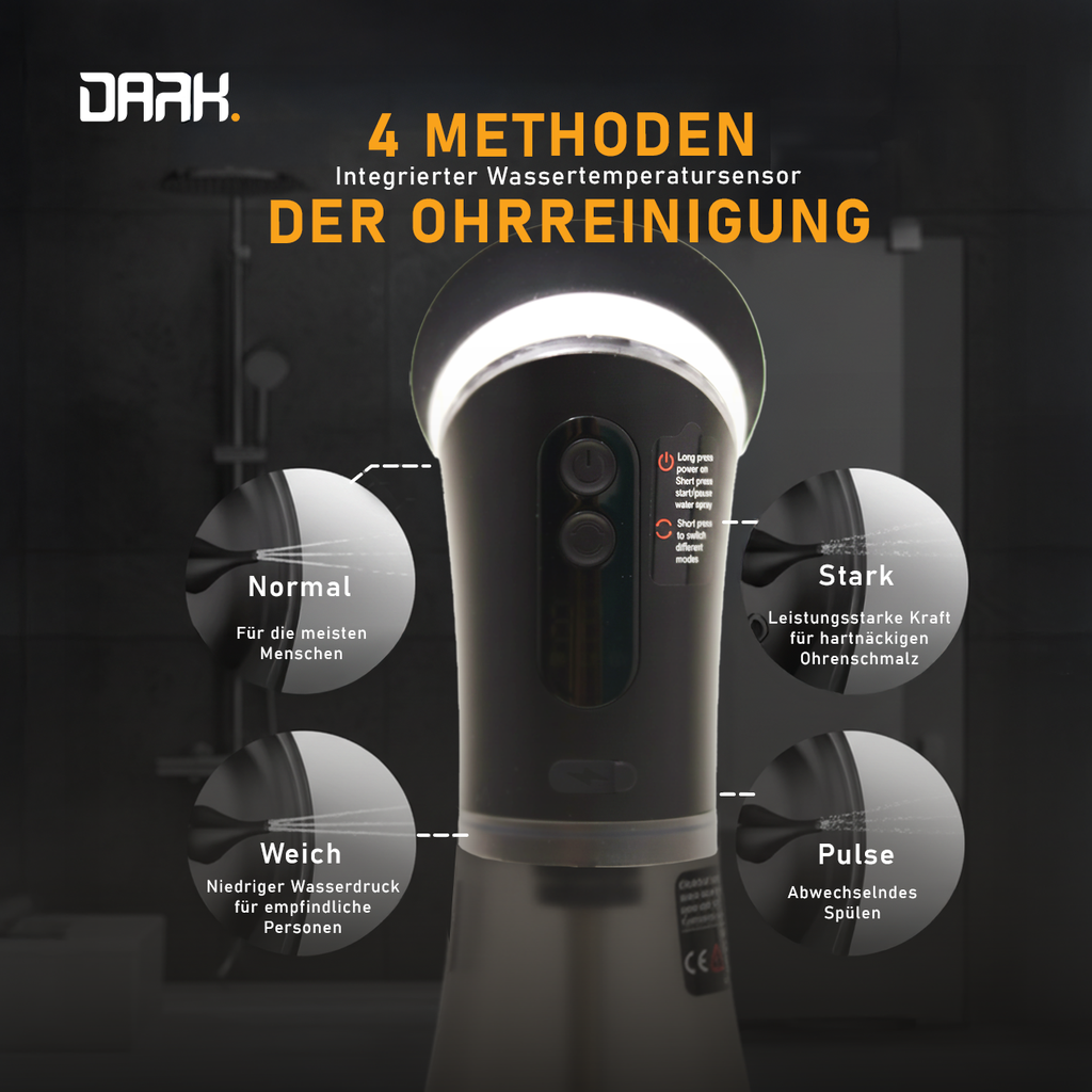 Dark™ Wasser-Ohrenreinigungssystem